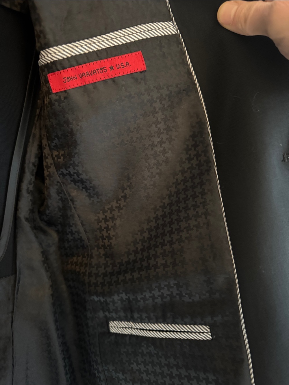 John Varvatos Black Single-Breasted Blazer - Picture 4 of 5
